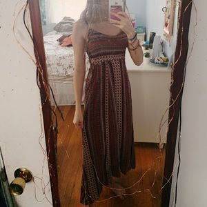 maxi pattern dress